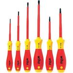 Wiha VDE Schraubendreher-Set 6teilig SoftFinish Schlitz, Kreuzschlitz Pozidriv (320NZK6SO)