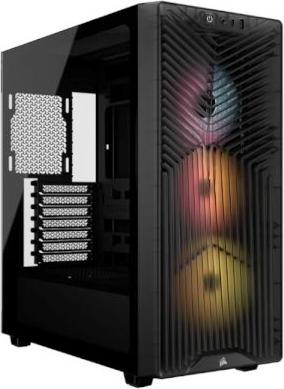 Corsair 3200D RS ARGB Mid-Tower PC-Gehäuse schwarz ATX Mini-ITX Micro-ATX 3x RS120 ARGB Lüfter