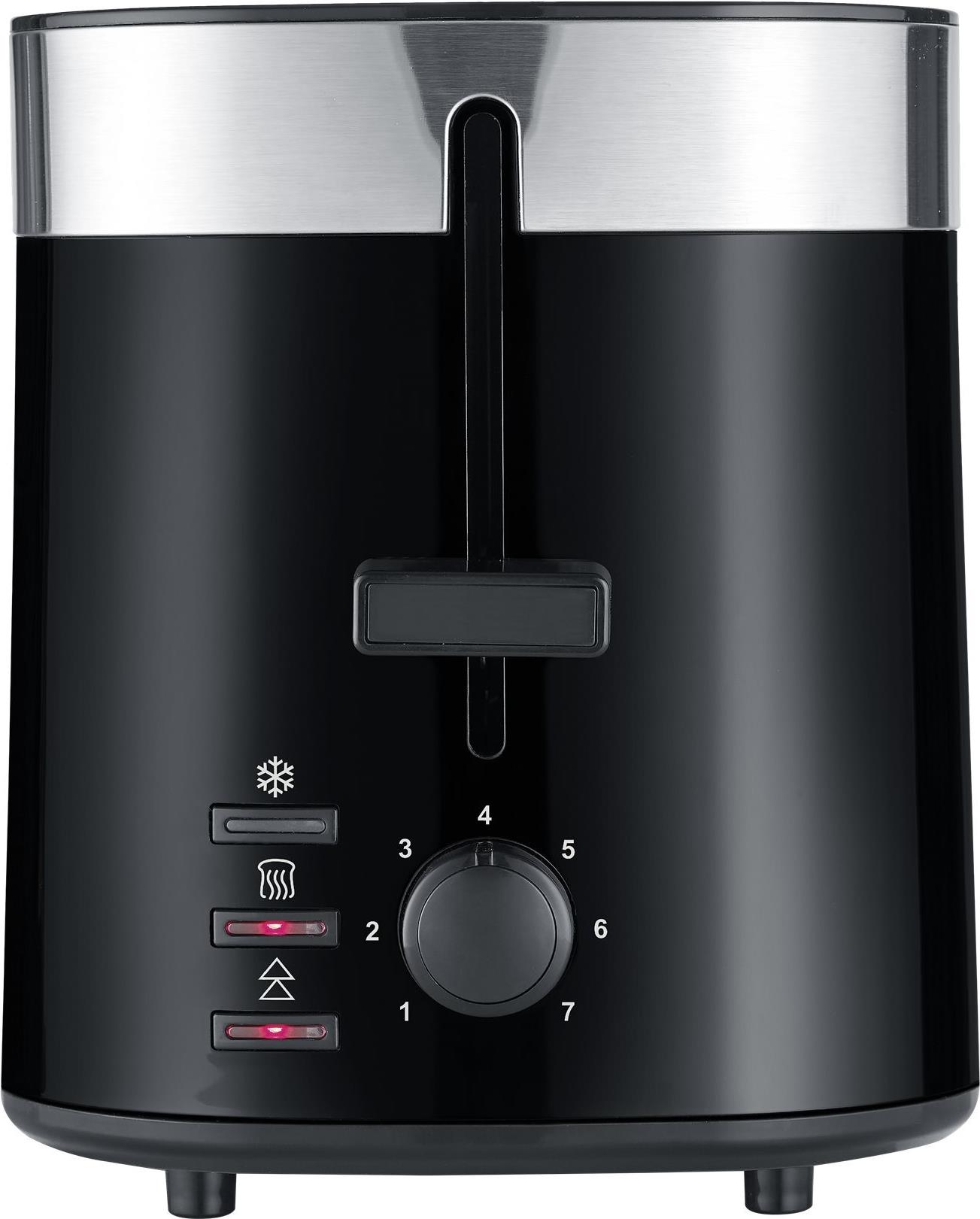 Severin AT9264 Toaster Schwarz / Edelstahl-gebürstet AT9264