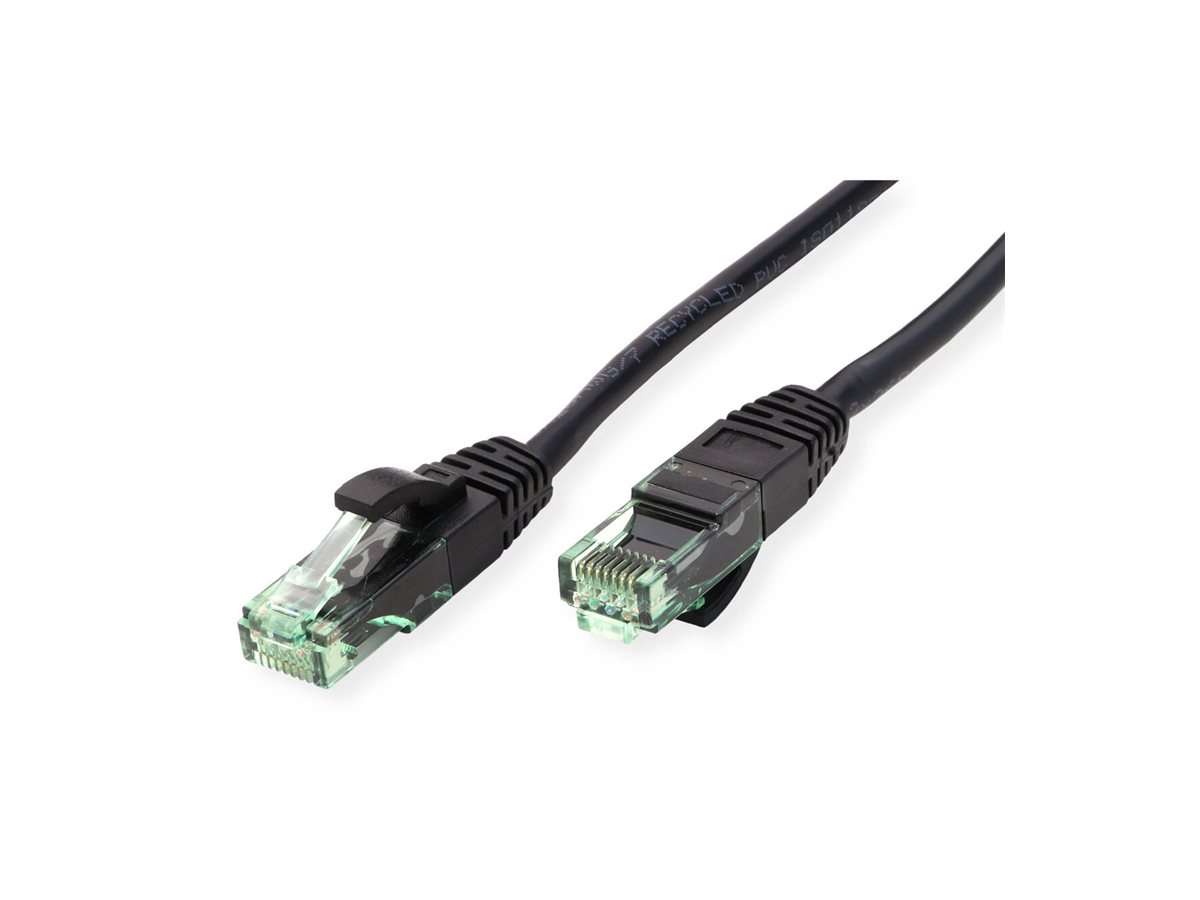 ROLINE Recycled Material 21.45.3153 Patchkabel Cat6a UTP 3 m Schwarz