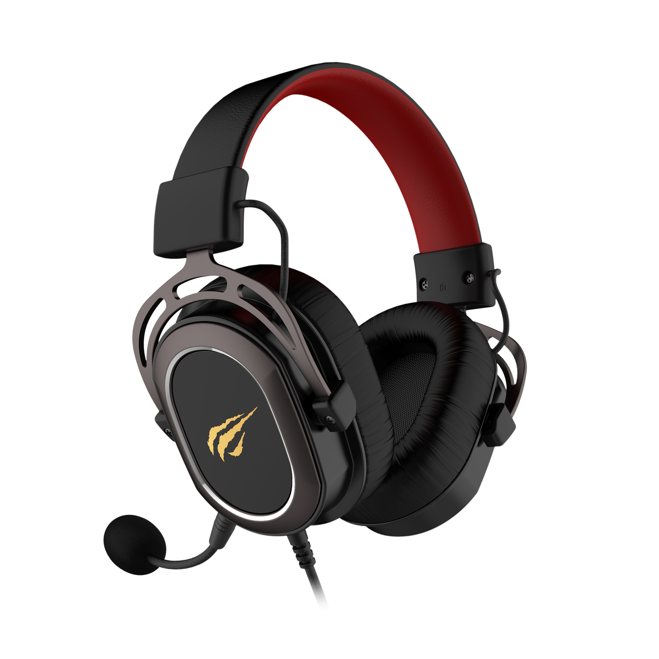 HAVIT H2008D Gaming Headset Kabelgebunden 3,5-mm-Klinke Schwarz, Rot