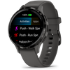 Garmin Venu 3S - 41 mm - Pebble Gray - intelligente Uhr mit Band - Silikon - Handgelenkgröße: 110-175 mm - Anzeige 3,04 cm (1,2") - 8GB - Bluetooth, ANT+, Wi-Fi - 40 g (010-02785-00)