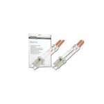 DIGITUS LWL Patchkabel LC/LC 50/125µm 3m Multimode Duplex Halogenfrei bis 1Gbit mit Messprotokoll orange OM2 (DK-2533-03)