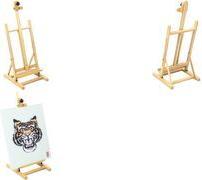 kangaro Tisch-Staffelei, groß, Kiefernholz Maße: (B)340 x (T)370 x (H)800-1.130 mm, für Leinwände - 1 Stück (K-830004)