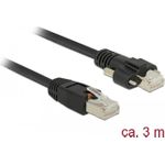 Delock Patch-Kabel RJ-45 (M) schraubbar zu RJ-45 (M) (85669)