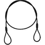 EUROLITE Stahlseil (SC) 900x4mm schwarz ohne Verbinder (58010455)