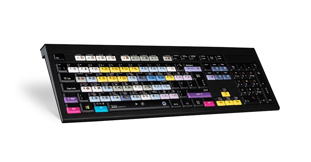 Logickeyboard Astra Tastatur USB Englisch Schwarz, Mehrfarbig