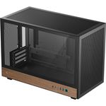 DeepCool CH260 WOOD Micro-Tower PC-Gehäuse Gaming Schwarz Holz micro ATX Mini-ITX (R-CH260-BKNWM0-G-1)