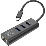 STANDARD USB Typ C zu Gigabit Ethernet Konverter + Hub 3x (S1431)