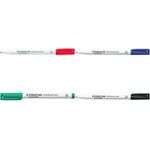 STAEDTLER Lumocolor Whiteboard-Marker 301, grün Strichstärke: 1,0 mm, Rundspitze, 8h CAP-OFF, trocken (301-5)