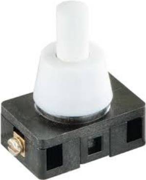 Bachmann 924.144 Elektroschalter Pushbutton switch 1P Schwarz - Weiß (924.144)