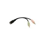 LogiLink CA0020 0.15m 3.5mm 2 x 3.5mm Schwarz Audio-Kabel (CA0020)