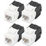 DIGITUS CAT 6 Keystone Jack unshielded RJ45 to LSA tool free connection incl. cable tie 4 (DN-93603-4)