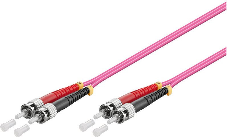 Patchkabel LWL Duplex OM4 (Multimode, 50/125) ST/ST, 0,5m, Good Connections® (LW-8005ST4)