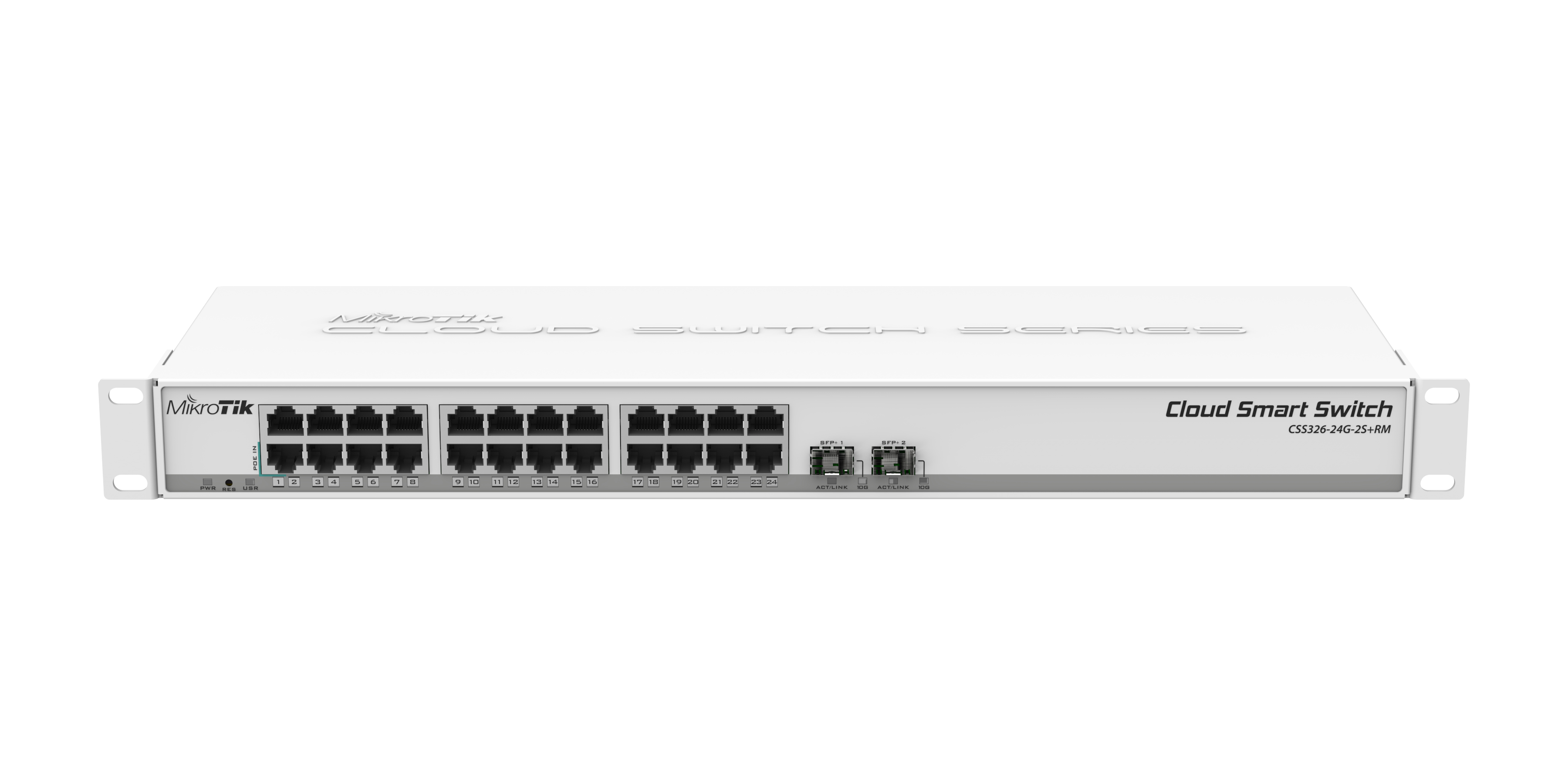 MikroTik Cloud Smart Switch CSS326-24G-2S+RM 26 Ports 10 Gigabit Ethernet Weiß