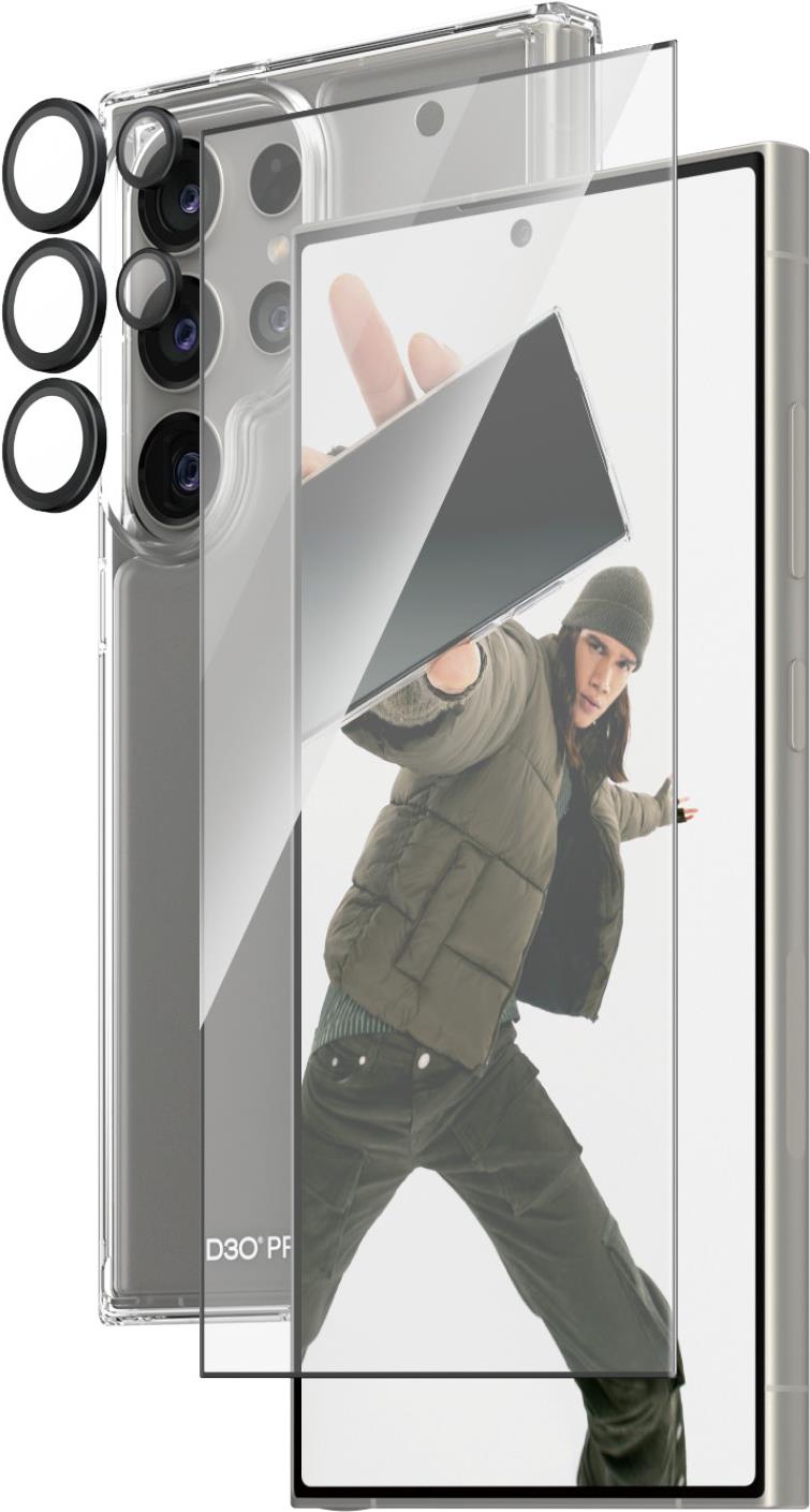 PanzerGlass ® 3-in-1 Schutz Set Samsung Galaxy S24 Ultra | Ultra-Wide Fit (B1212+7352)