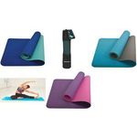 SCHILDKRÖT Yogamatte BICOLOR, 4 mm, violett/pink PVC-frei, rutschfest, zweifarbig, Maße: (B)610 x (L)1.830 mm - 1 Stück (960269)