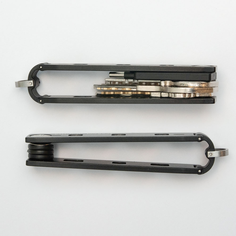Yubico x Keyport Pivot 2.0 Schlüssel-Organizer für YubiKeys, Aluminium Schwarz
