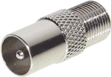 shiverpeaks BASIC-S F-Verbindung, F-Kupplung - 9,5 mm Koaxstecker, ZZF, im Polybeutel mit Eurolochung (BS85322)