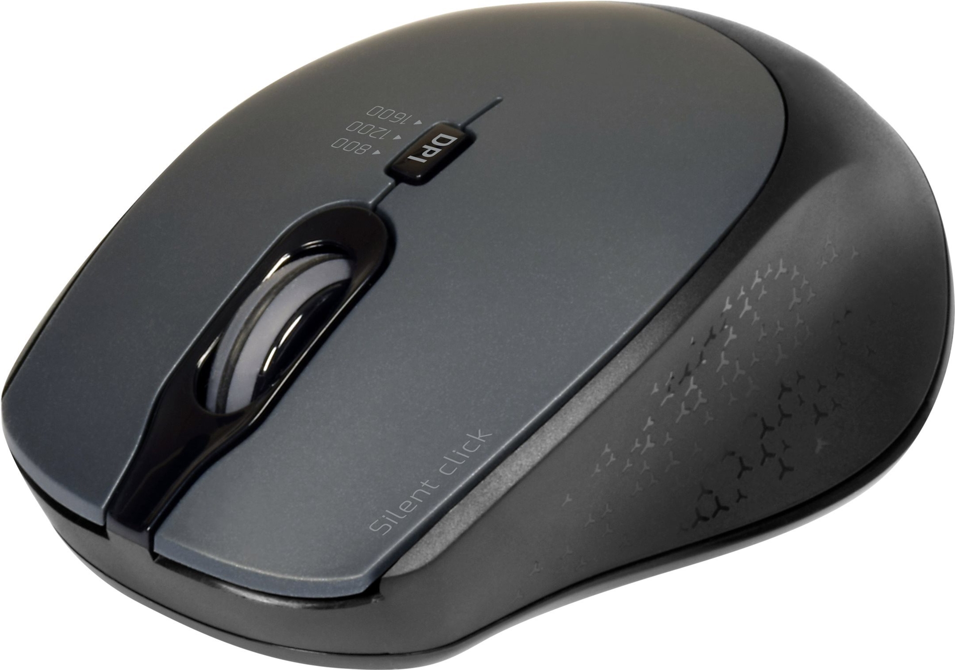 PORT Connect SILENT Kabellose Maus 2.4 GHz USB-A/USB-C Schwarz
