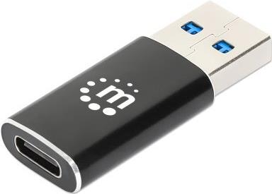 Manhattan USB-A auf USB-C Adapter USB 3.2 Gen 2 10Gbps - Adapter (153980)