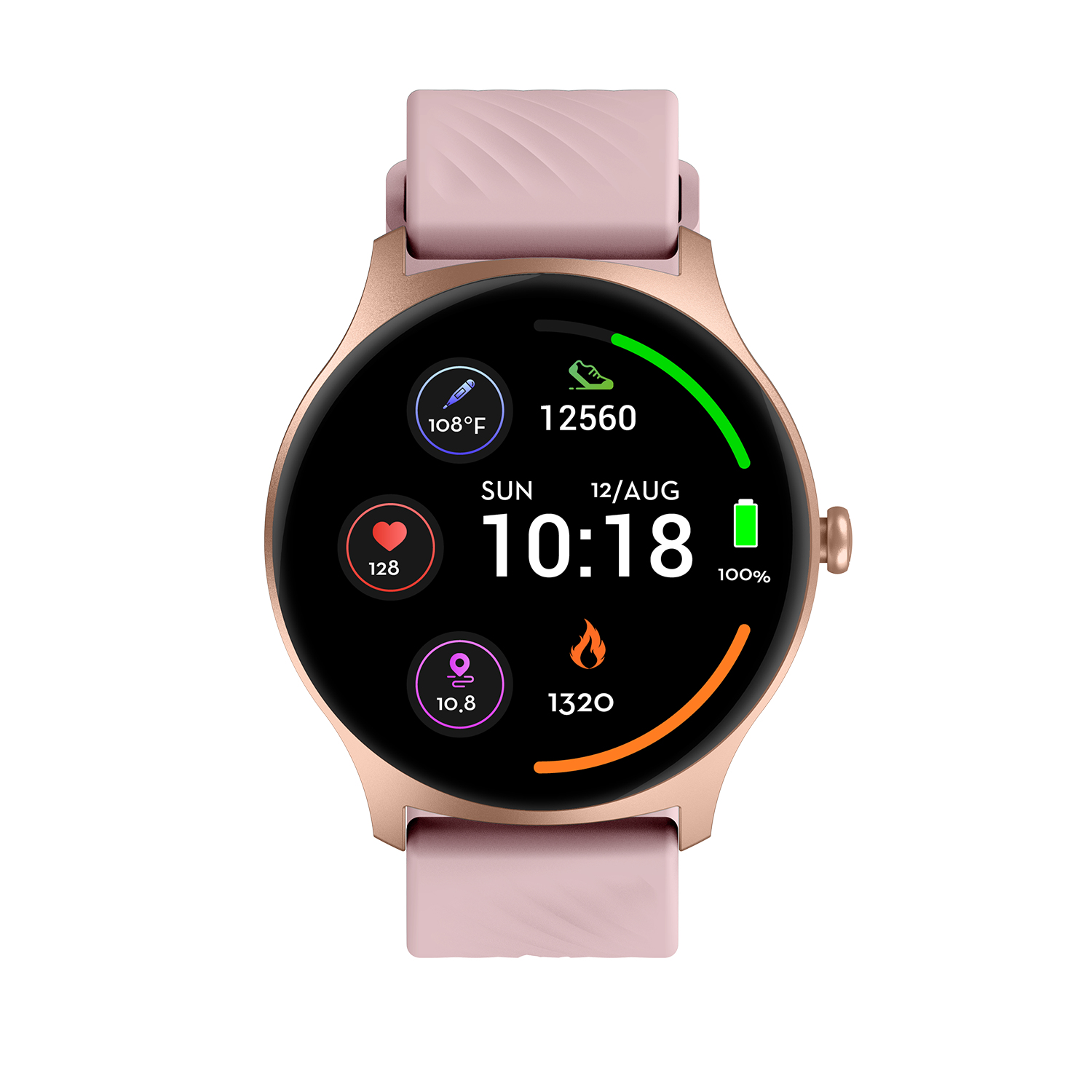 DENVER SWC-387RO 1.43" AMOLED Smartwatch Roségold, Rose