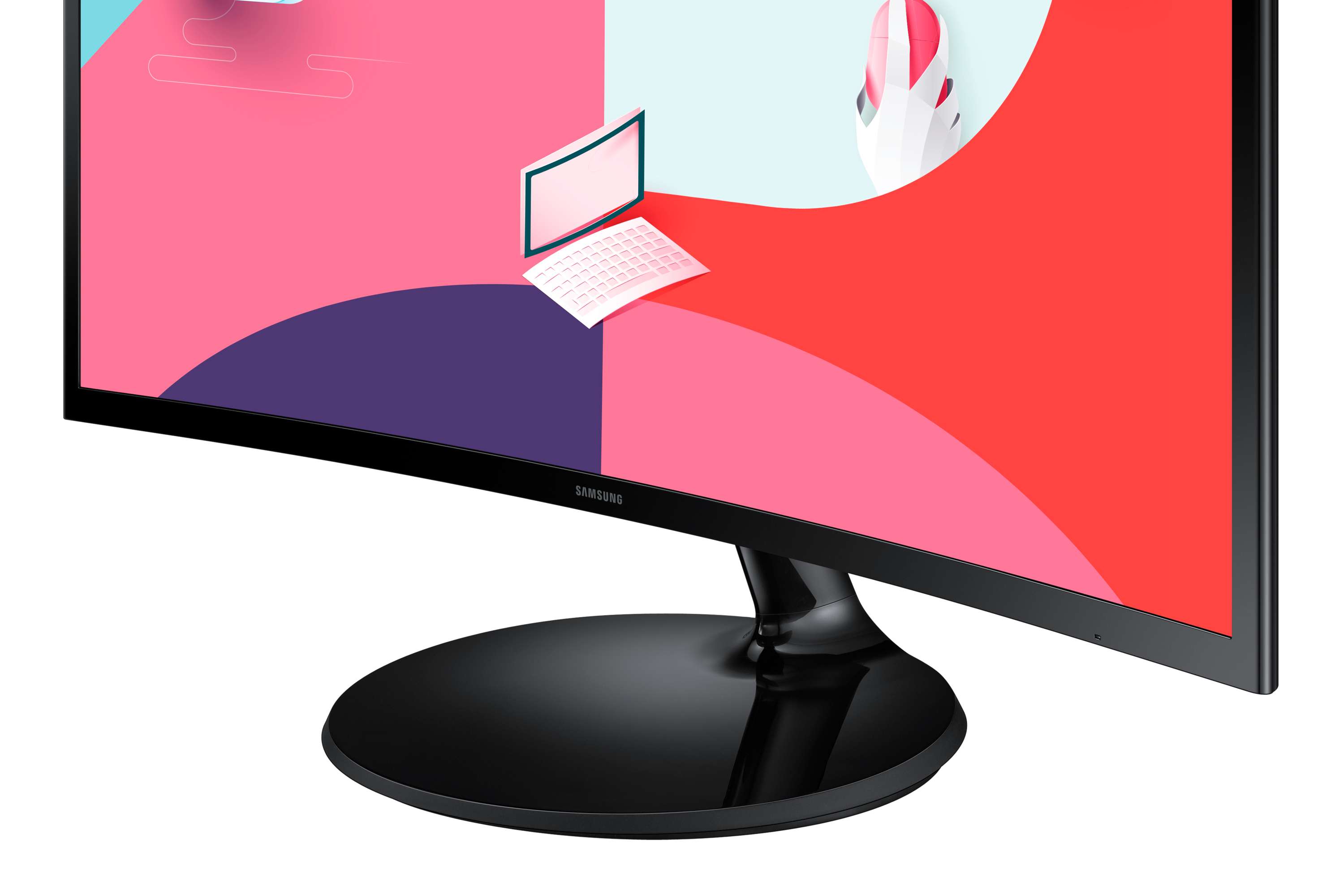 Samsung S36C Curved Monitor 61cm (24 Zoll) - Full HD, VA, 4ms, 75Hz, HDMI, VGA, FreeSync [Energieklasse E] (LS24C364EAUXEN)