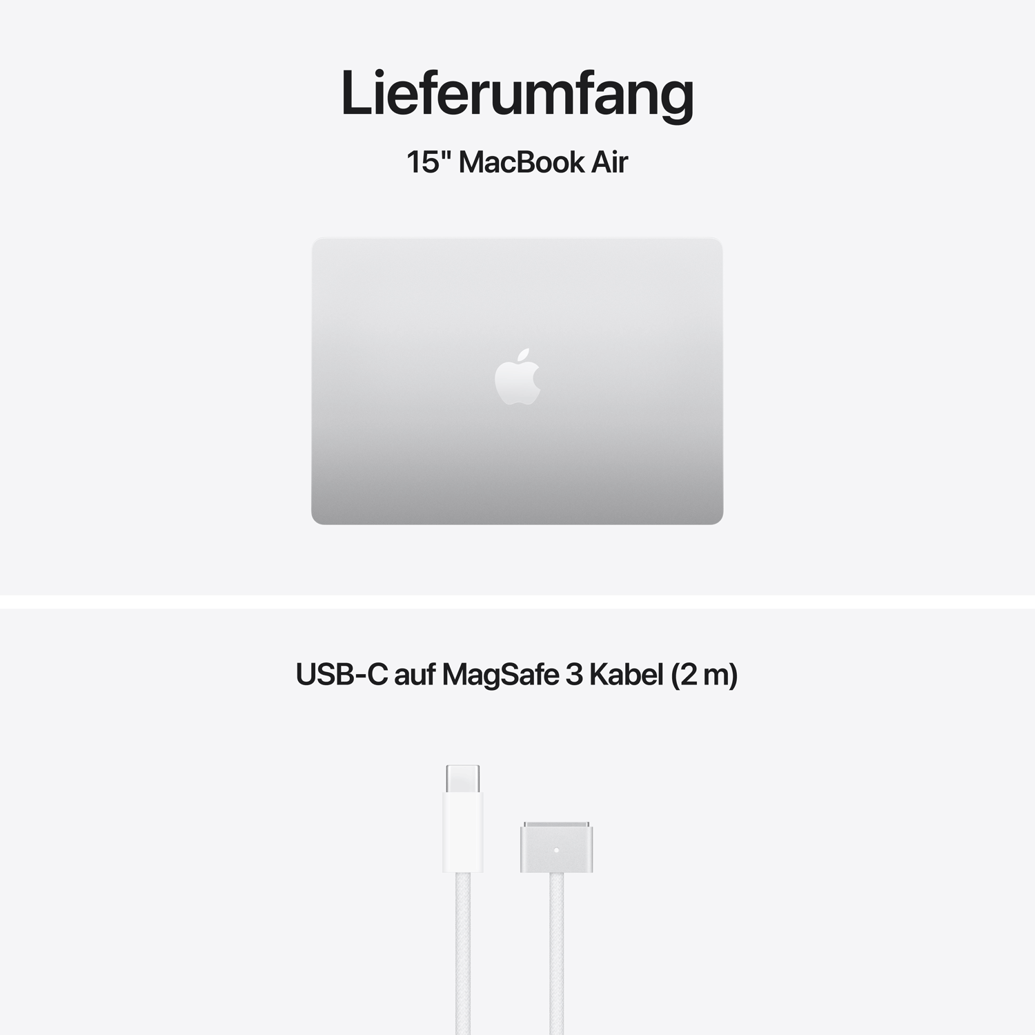 Apple MacBook Air 15" M5 10-Core CPU 10-Core GPU 24 GB RAM Silber