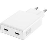 4smarts Netzladegerät PDPlug Slim Dual 65W GaN 2C weiß (546065)