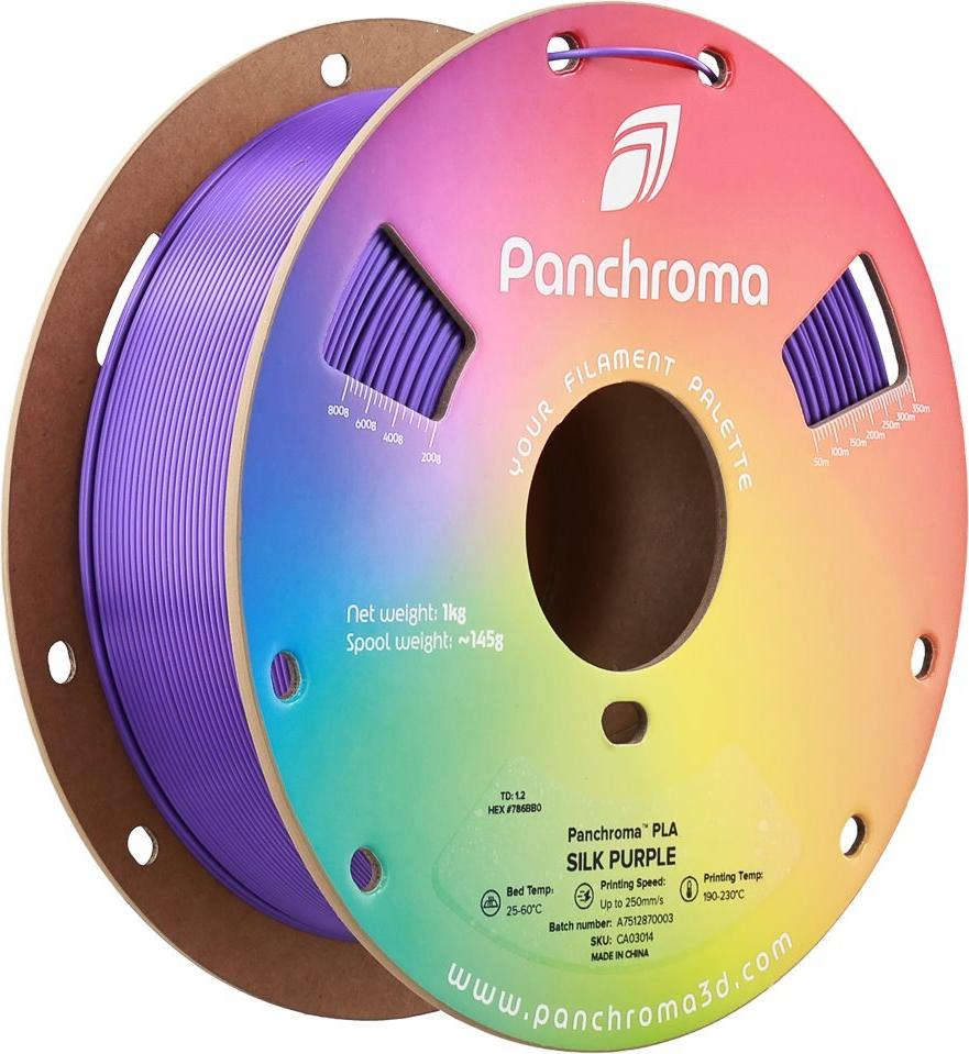 Polymaker Panchroma PLA Silk Purple 1,75 mm 1 kg 3D-Drucker-Filament