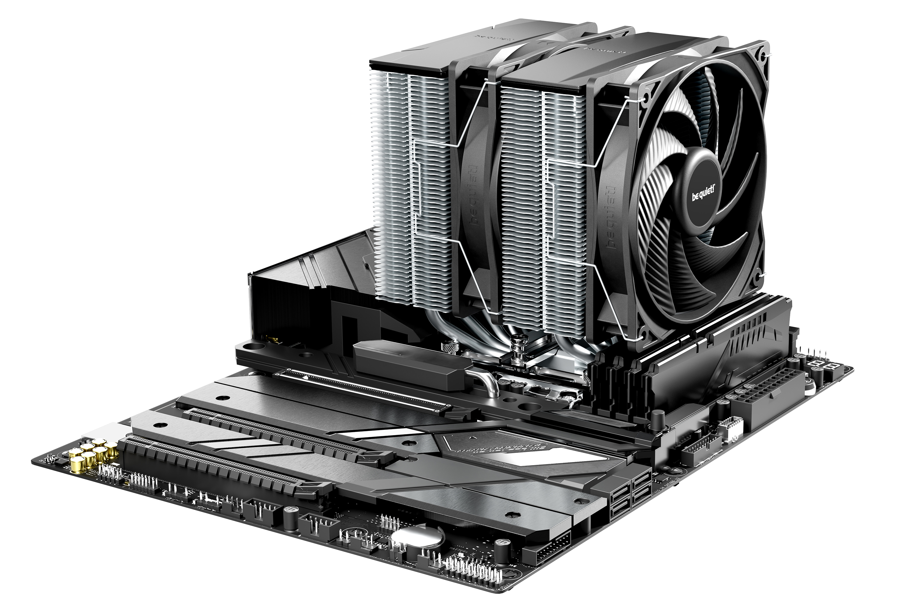 be quiet! Pure Rock Pro 3 Prozessor-Luftkühler für Intel und AMD Silber