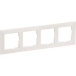 Legrand SEANO 4-fach Rahmen in 765174 der Farbausführung Ultraweiß 5 (765174)