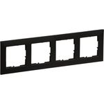 Legrand SEANO 4-fach Rahmen in 765374 der Farbausführung Schwarz lackiert 5 (765374)