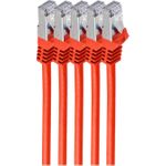 shiverpeaks BS75515-R-SET5. Kabellänge: 5 m, Kabelstandard:Cat.7 Rohkabel, Kabelschirmung: S/FTP (S-STP), Anschluss 1: RJ-45, Anschluss 2: RJ-45, Steckerverbindergeschlecht: Männlich/Männlich, Beschichtung Steckerkontakte: Gold (BS75515-R-SET5)