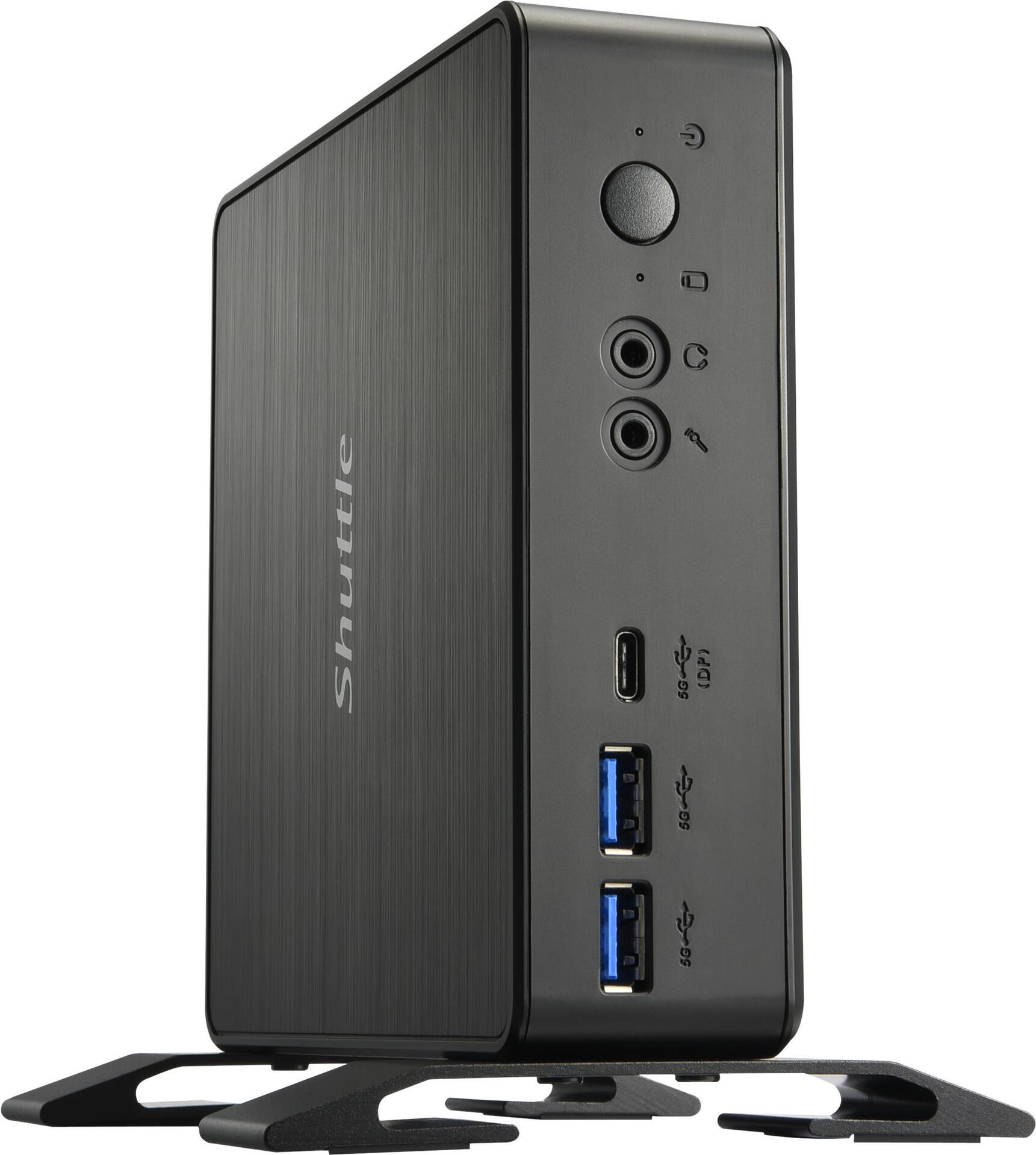 Shuttle XPC nano NC40U - Mini-PC Barebone - Intel Celeron 7305 - Schwarz