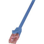 LogiLink RJ45 Netzwerk Anschlusskabel CAT 6 U/UTP 1.00 m Blau Flammwidrig, mit Rastnasenschutz LogiLink (CQ2036U)