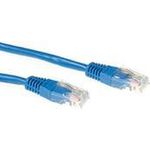 ACT Blue 0.5 meter U/UTP CAT5E patch cable with RJ45 connectors. Cat5e u/utp blue 0.50m (IB5600)