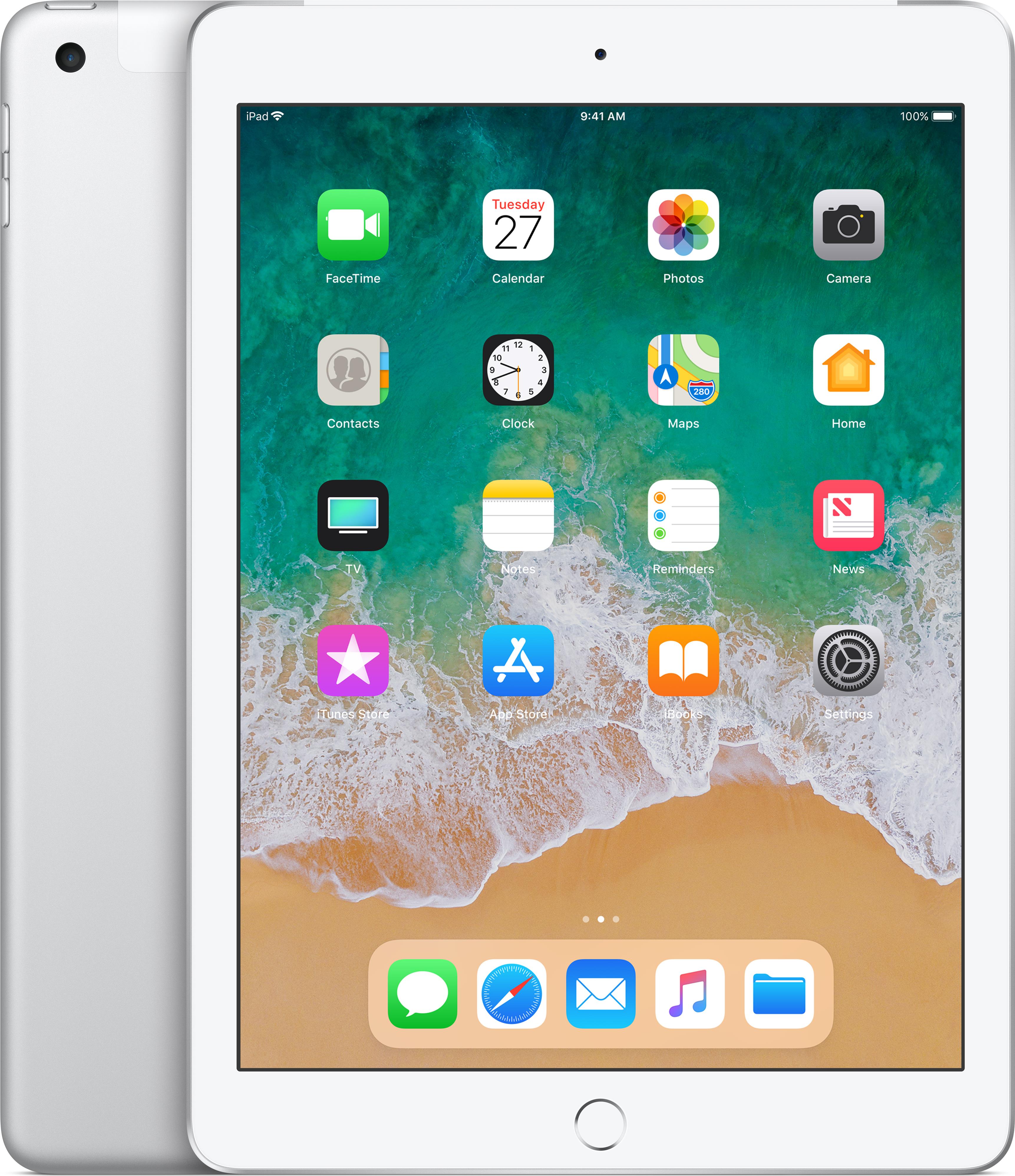 iPad 9,7 Wi-Fi + Cellular 32 GB Silber - Tablet (MR702FD/A)
