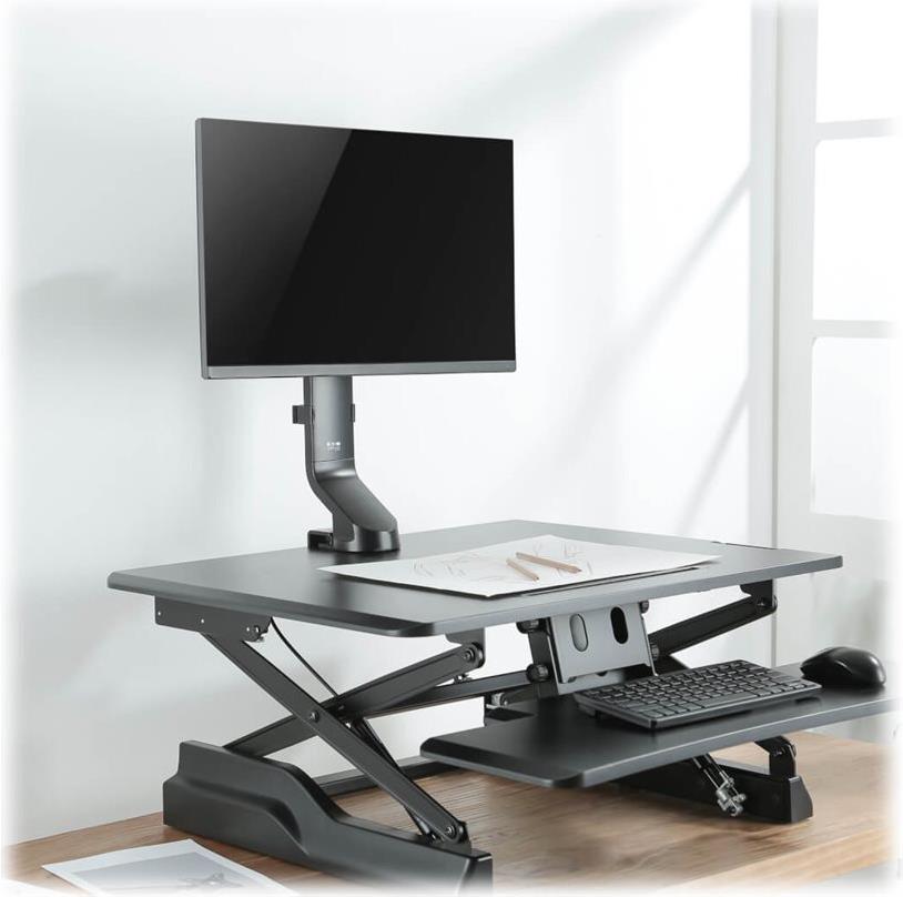 Tripp Lite DDR1732SC Einzelmonitorarm mit Tischklemme und Kabeldurchführung 17"–32" höhenverstellbar Schwarz