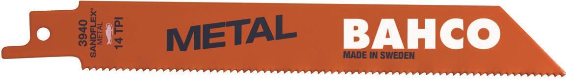 Bahco 3940-150-14-ST-5P Säbelsägeblatt Sandflex® Bimetall, 150mm, 14 Zpz, St 5 St. (3940-150-14-ST-5P)
