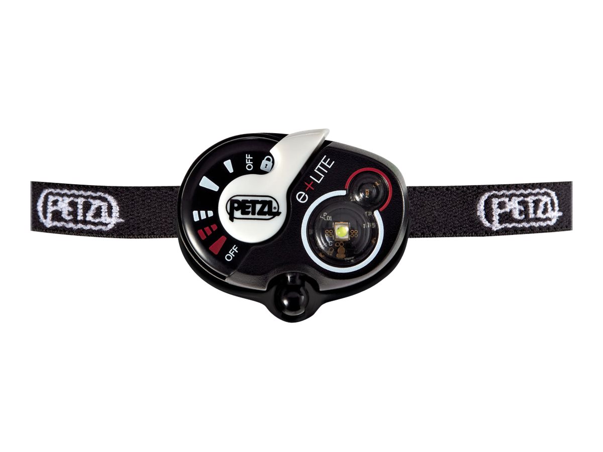 Petzl e+LITE Stirnlampe 30 Lumen LED Schwarz, Weiß