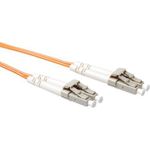 ACT 0.5 meter LSZH Multimode 62.5/125 OM1 fiber patch cable duplex with LC connectors. Lc-lc 62.5/125 om1 dup 0.50m (RL9000)