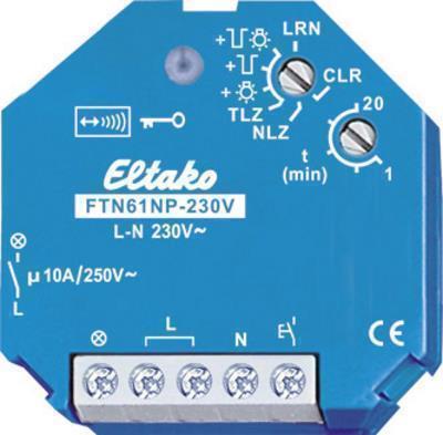 ELTAKO FTN61NP-230V Funkaktor Treppenlicht-Nachlaufschalter UP 1 Schliesser 10A/250V AC (30100130)