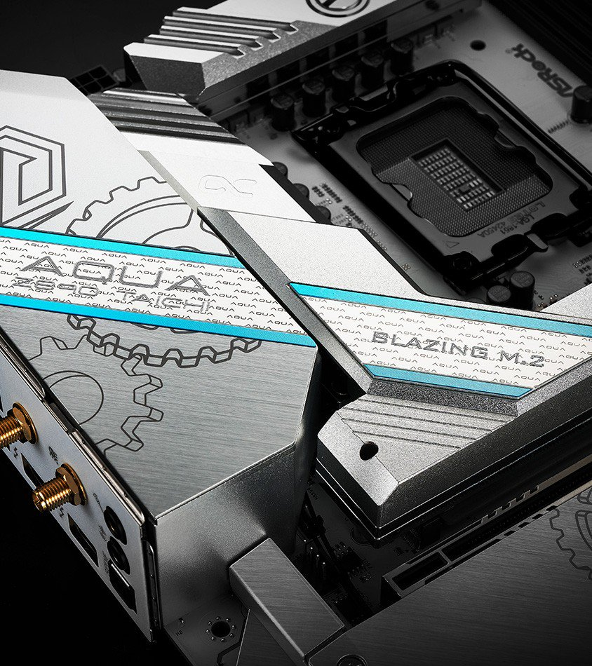 ASRock Z890 TAICHI AQUA Mainboard E-ATX LGA 1851 Intel Z890 DDR5 White