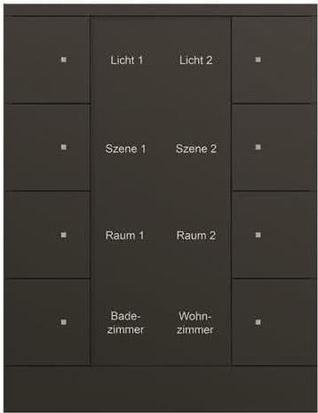 Busch-Jaeger 8f. Bedienelement schwarz, matt SB/U8.0.11-885 (2CKA006330A0070)
