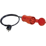 16 A CEE-Kupplung auf Schutzkontaktstecker Passend für Details VDE 0701/0702 (044122)
