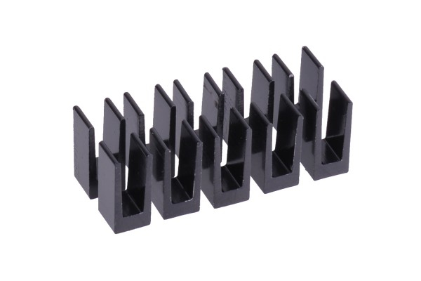 Alphacool GPU RAM Aluminium Heatsinks 7x7mm Schwarz