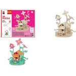 Marabu KiDS 3D Puzzle "Feenhaus", 43 Teile Holzbausatz, vorgestanzte Teile aus Sperrholz, zum Stecken - 1 Stück (0317000000010)