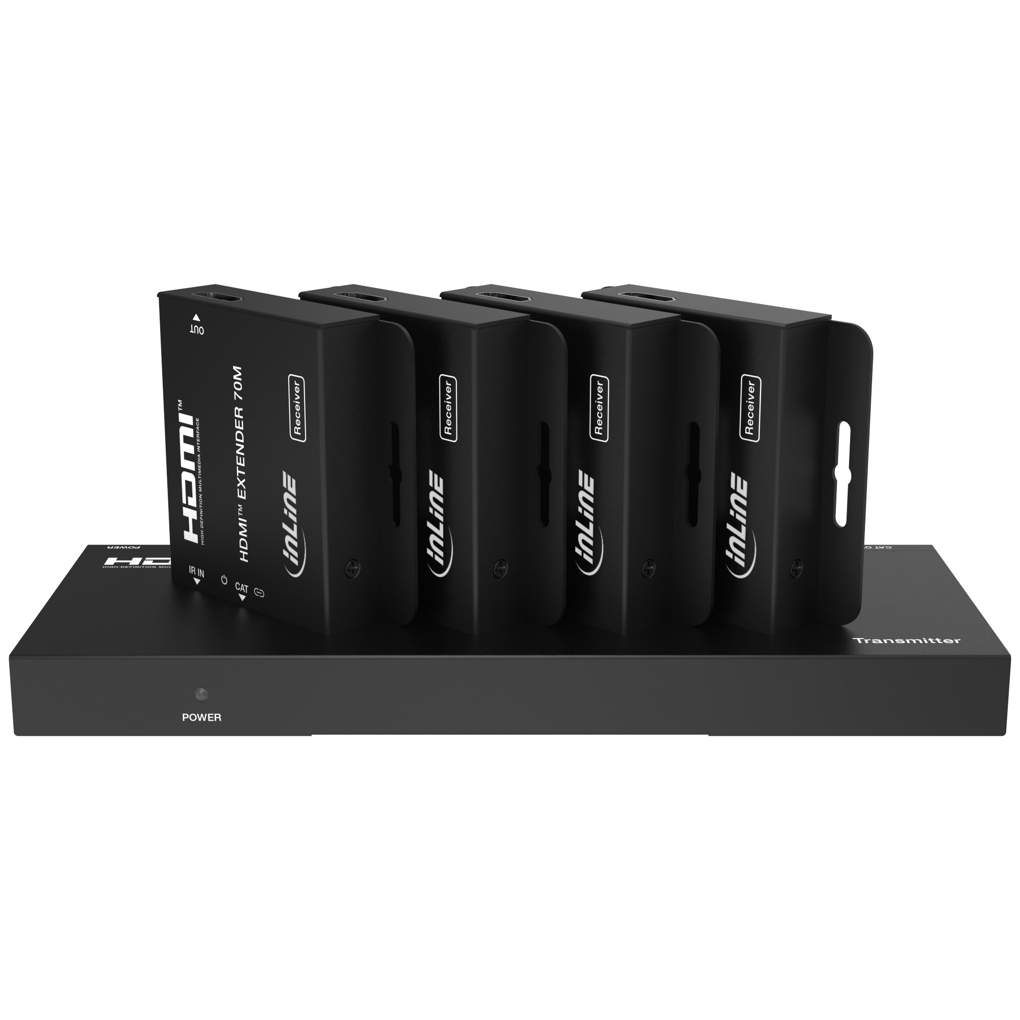 InLine 57886B Video-Splitter 1x4 HDMI 4K/30Hz Cat.6