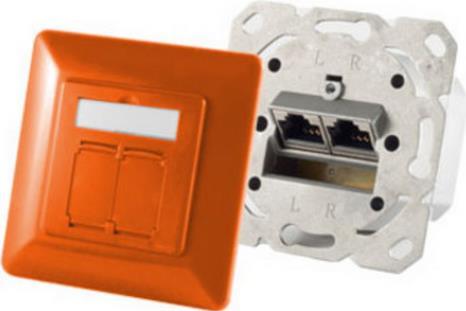shiverpeaks BS74280-O Steckdose RJ-45 Metallisch - Orange (BS74280-O)
